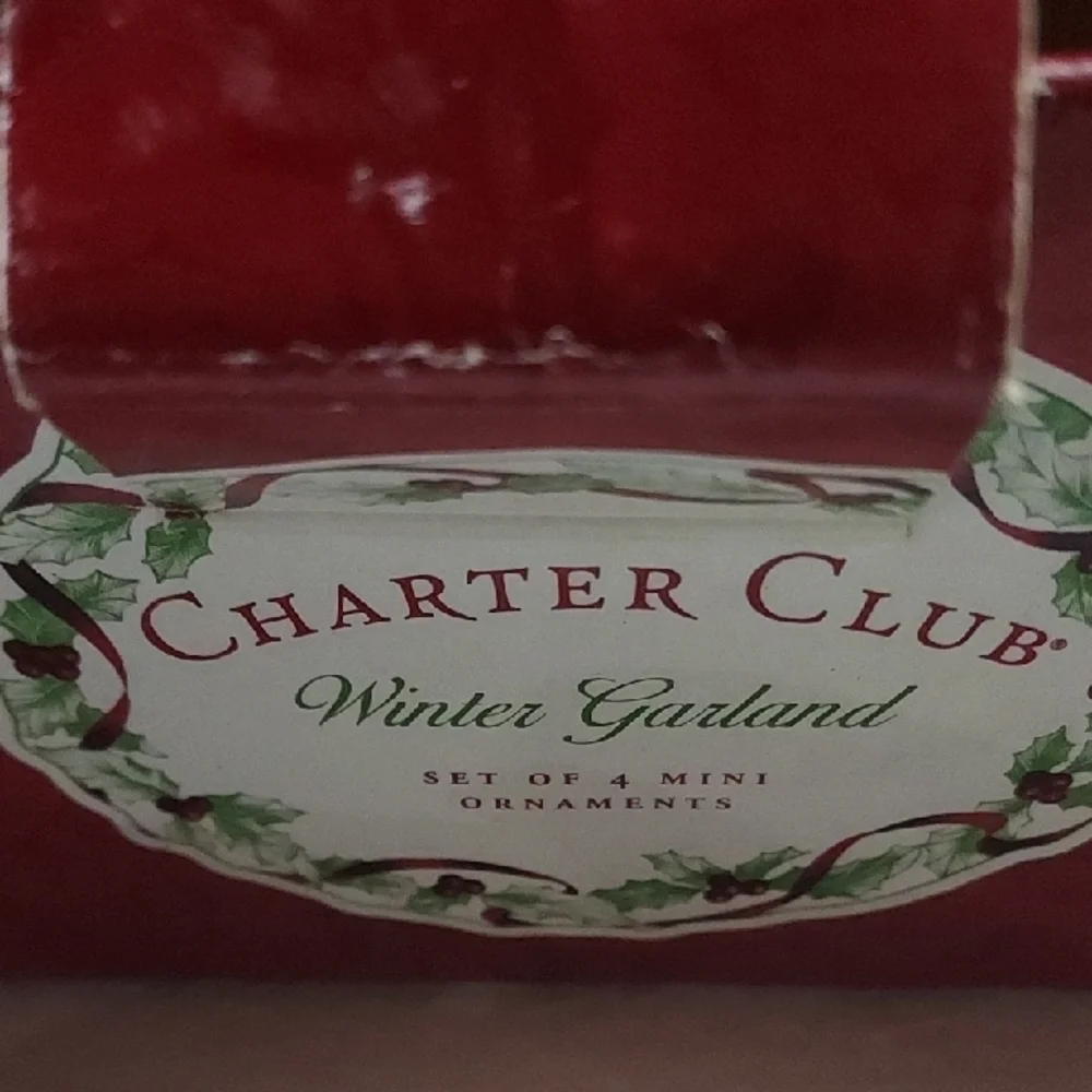 MINI Charter Club Winter Garland Tea Set - White and Purple